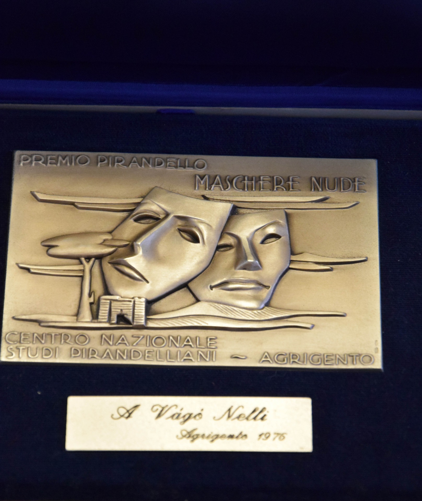 Ezüst álarc, Nemzeti Pirandello-díj, Agrigento Olaszország 1976.